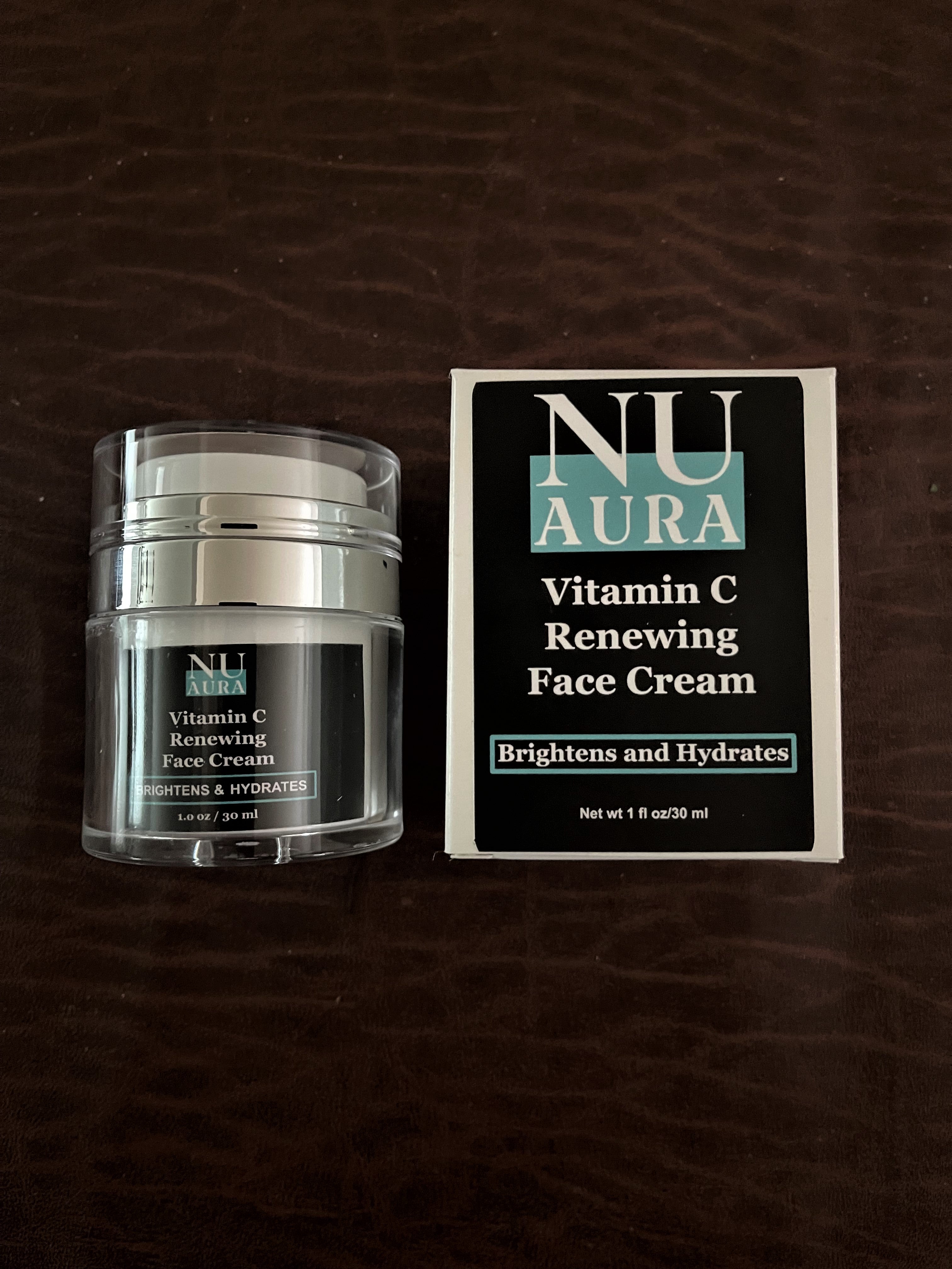 Nu Aura Skincare Vitamin C Collagen Boosting Facial Moisturizer for Face & Neck From our Organic Line
